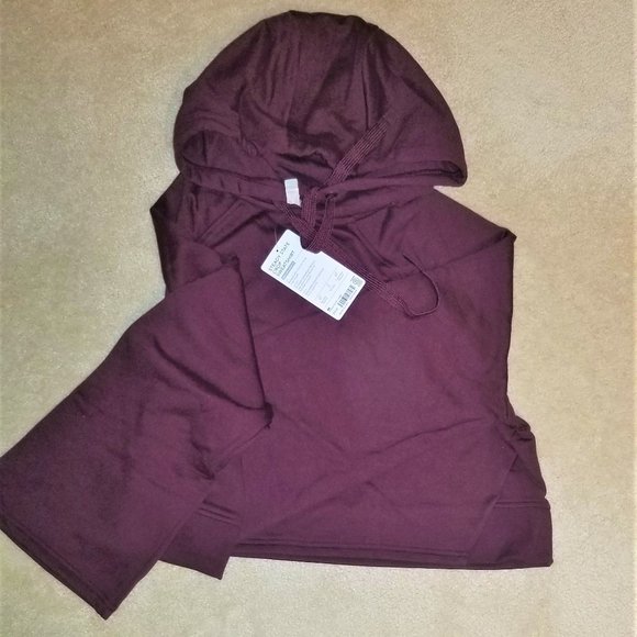 Athleta Steady State Crop Sweatshirt Hoodie , sz M - Picture 8 of 11